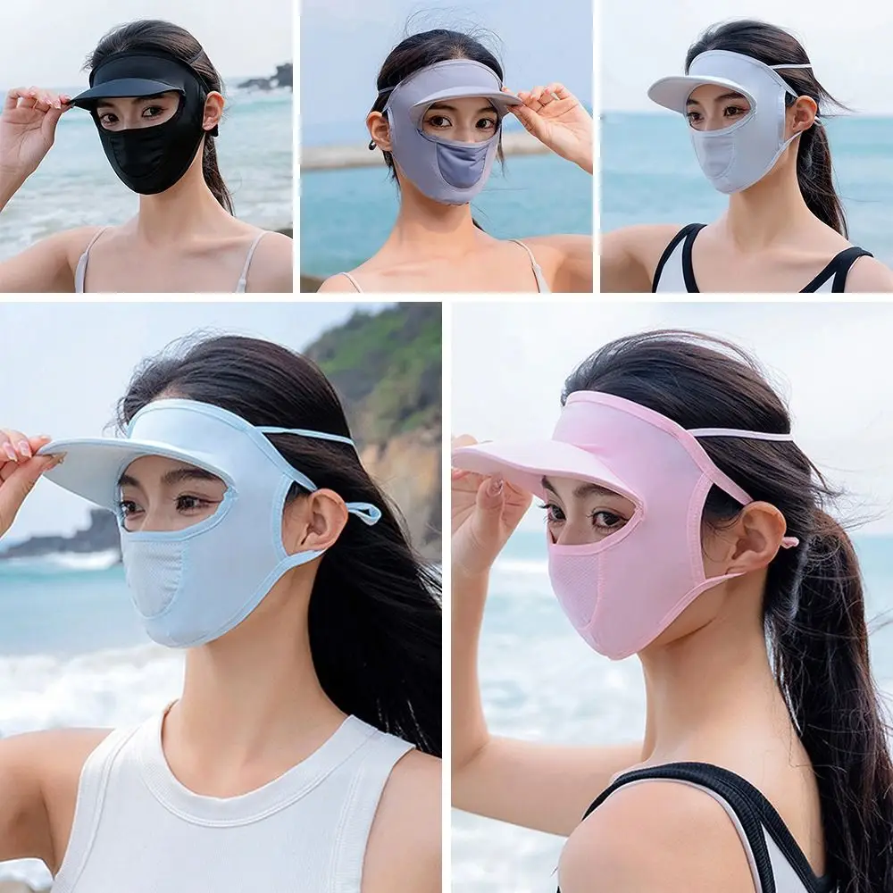 

Маска-Балаклава для лица, маска на лицо, шарф, велосипедная Балаклава, искусственный ледяной шелк, Пляжная шапка, пустая верхняя шапка, повяз...