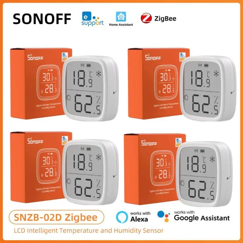 SONOFF SNZB-02D Zigbee Датчик температуры и влажности Умный дом Удаленный монитор в