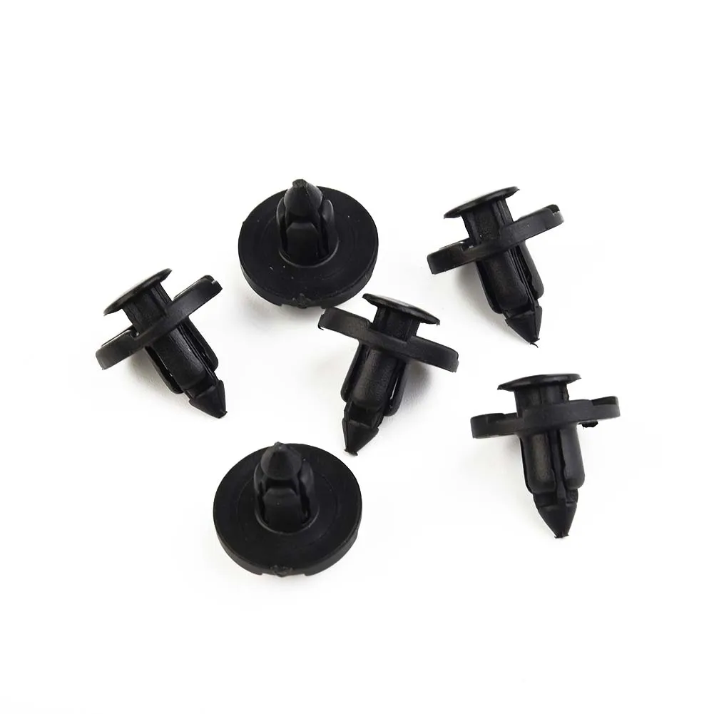 

50pcs Fastener Clips 8mm Car Plastic Rivet Fasteners Interior Bumper Fender Fixing Clips Cover Car Exterior Accessories