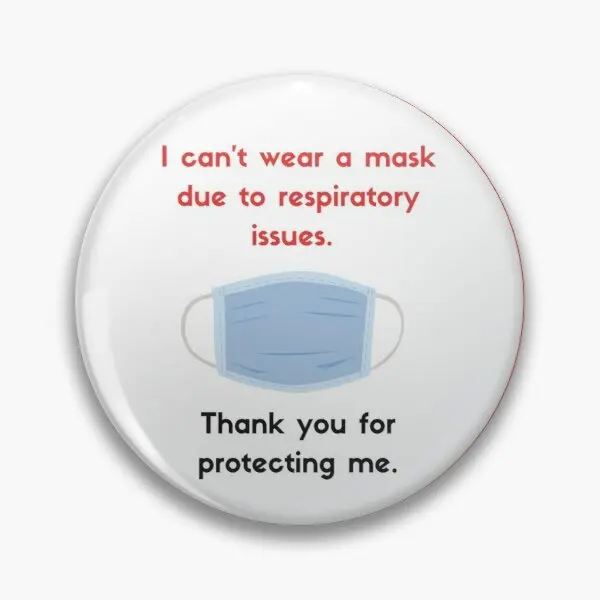 

Настраиваемая мягкая металлическая брошь I Ca Not Wear A Mask на булавке для воротника шляпы ювелирные изделия для любимого декора модная брошь под...