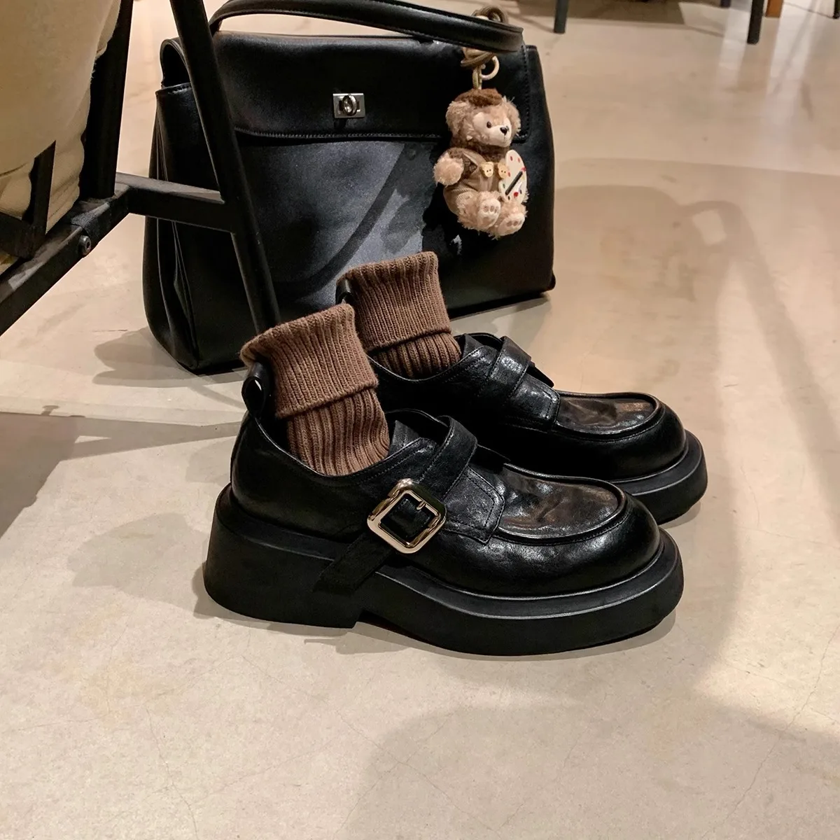 Женские лоферы в британском стиле женская обувь оксфорды без шнуровки