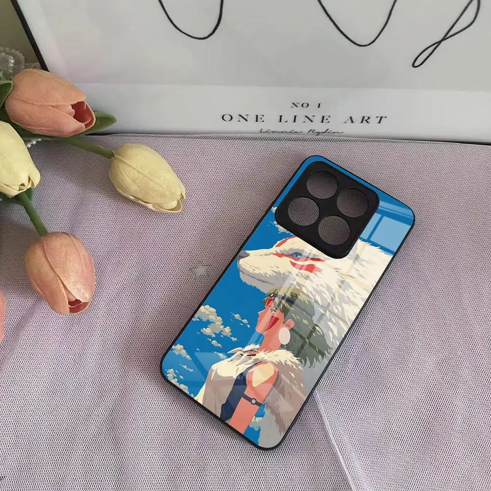 Фото Чехол для телефона Anime Princesse M-MononokeS для Xiaomi Poco F3 4 5 6 X3 NFC X4 GT X5 6 M3 4 5 5s 6 Pro 4G 5G Стеклянные чехлы №4