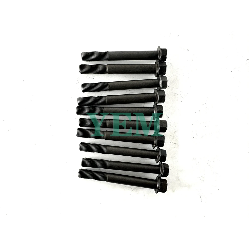 1 комплект болтов головки цилиндра (10 шт.) для дизельного двигателя Perkins 1104C-E44TA