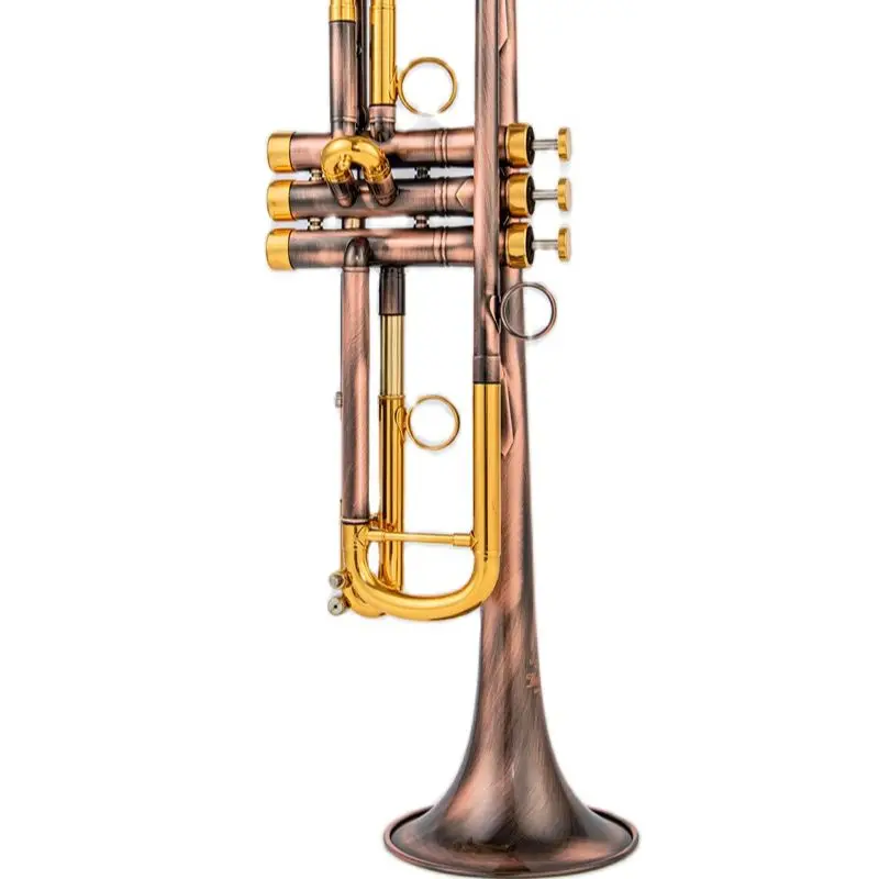 

Музыкальные инструменты Il belin, латунная Bb-труба, уникальная Античная Медная имитация поверхности, маленькая Bb-труба, инвентарь