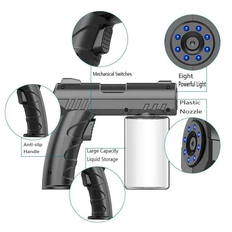 K7 Blue Light Nano Spray Gun 280 мл Беспроводной электрический дезинфицирующий распылитель