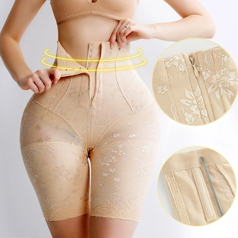 Утягивающие трусики соблазнительные кружевные с молнией Корректирующее платье