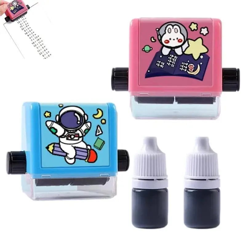 

Цифровой роликовый штамп для обучения, многоразовый расчет математики, обучающая игрушка, печать для умножения и деления