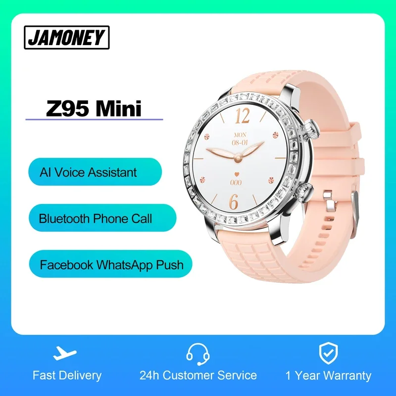 Изысканные Смарт-часы Z95 Mini с Amoled экраном высокой четкости и поддержкой датчика