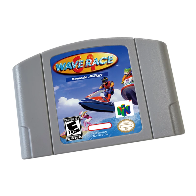 Игры N64 Cartridge-Wave Race 64 Версия NTSC и PAL Ретро-игры реконструкция