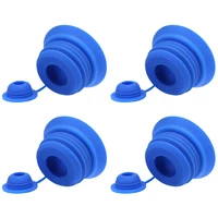4 pack 5 gallon water jug capreusable water bottle cap silicone no spill top lid cover for 55mm bottles