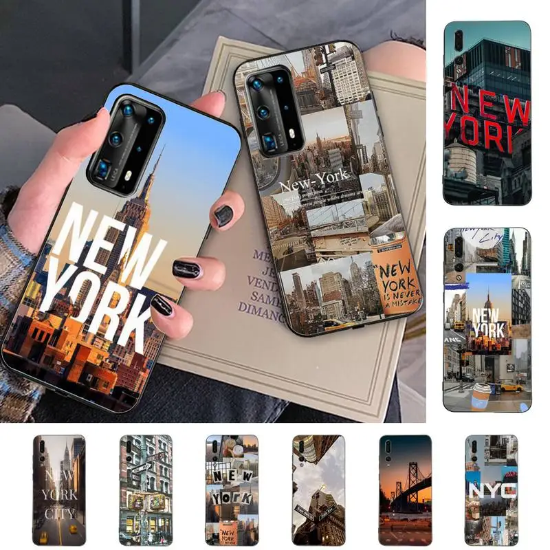 

NYC NEW YORK city Phone Case for Huawei P30 40 20 10 8 9 lite pro plus Psmart2019