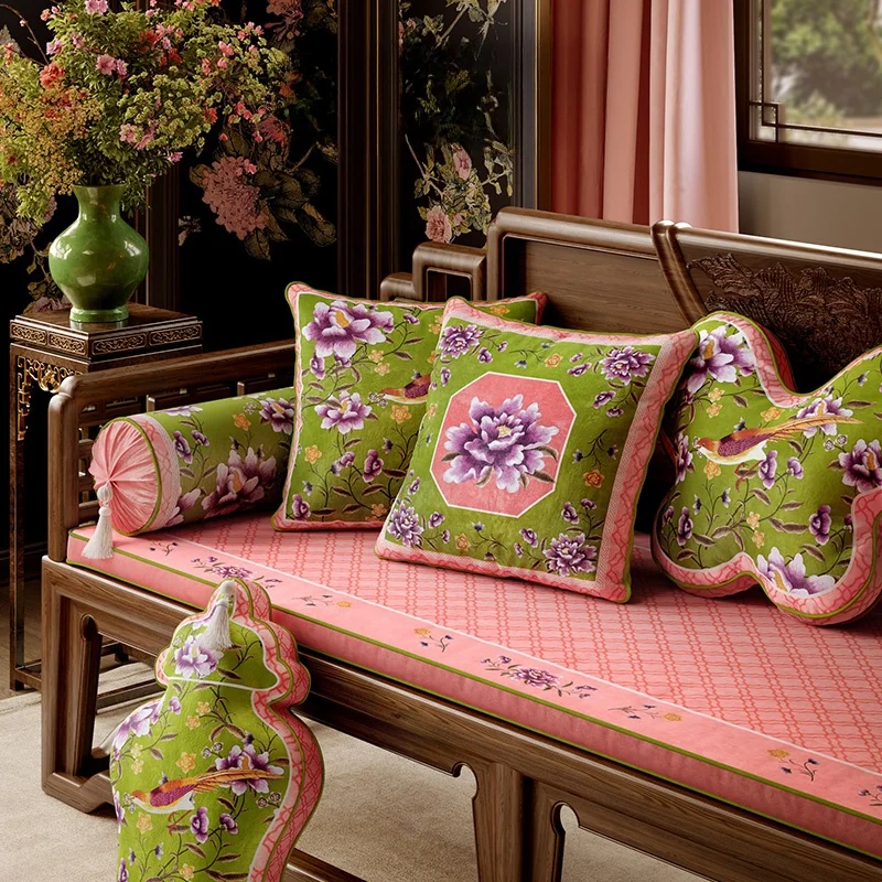Подушки с изображением птицы из флоры китайская ретро-подушка подушки в форме