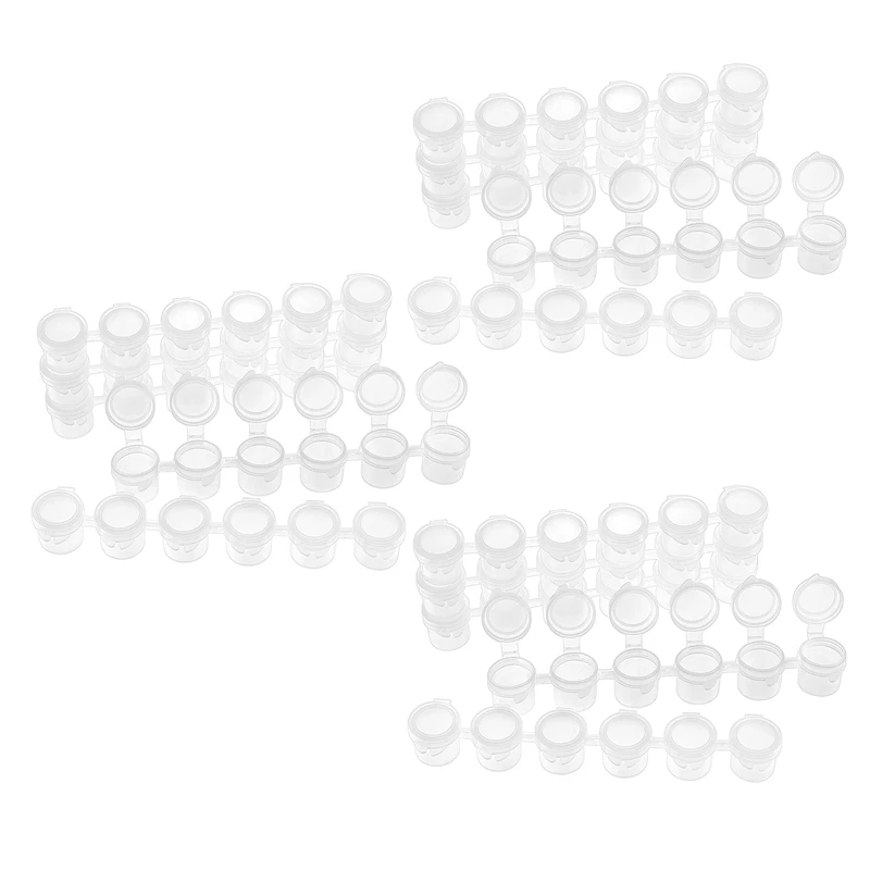 

Пластиковые контейнеры для хранения, 60 полосок, 120 банок, 5 мл, 6 чашек