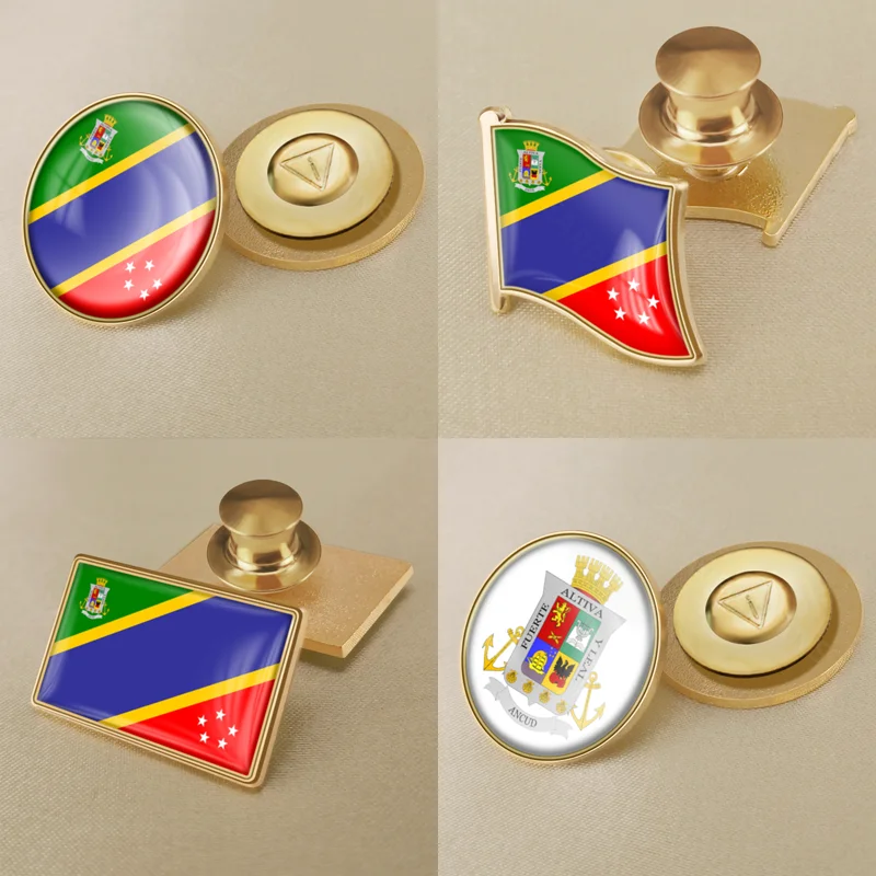 

Coat of Arms of Ancud of Chile Flag Lapel Pins Broochs Badges