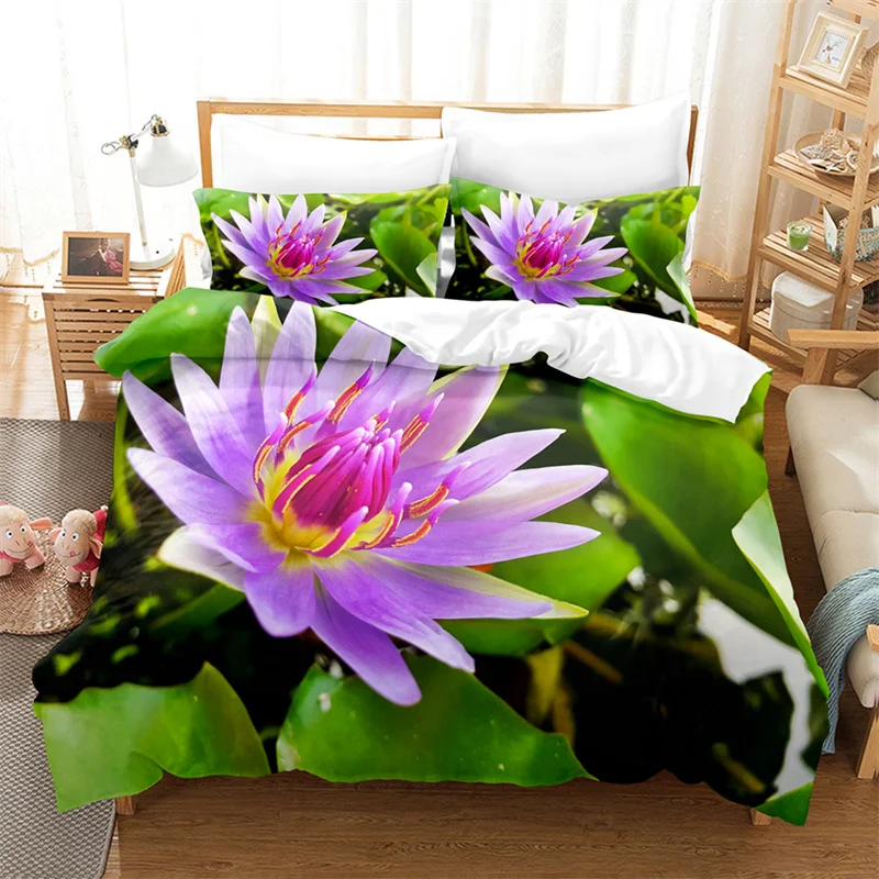 

Flower Plants Bedding Set Lovely Kid's Duvet Cover Boys, Quilt Cover Girls Room Gorgeous Bedding King/Queen Duvet Cover Set