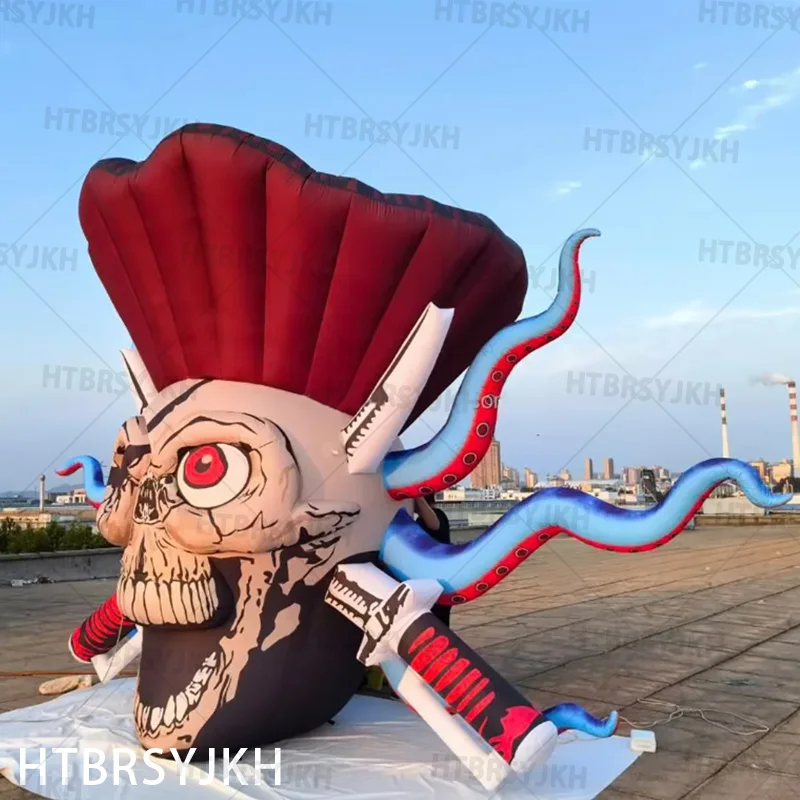 Надувной пиратский череп HTBRSYJKH для детей от 3 до 12 лет