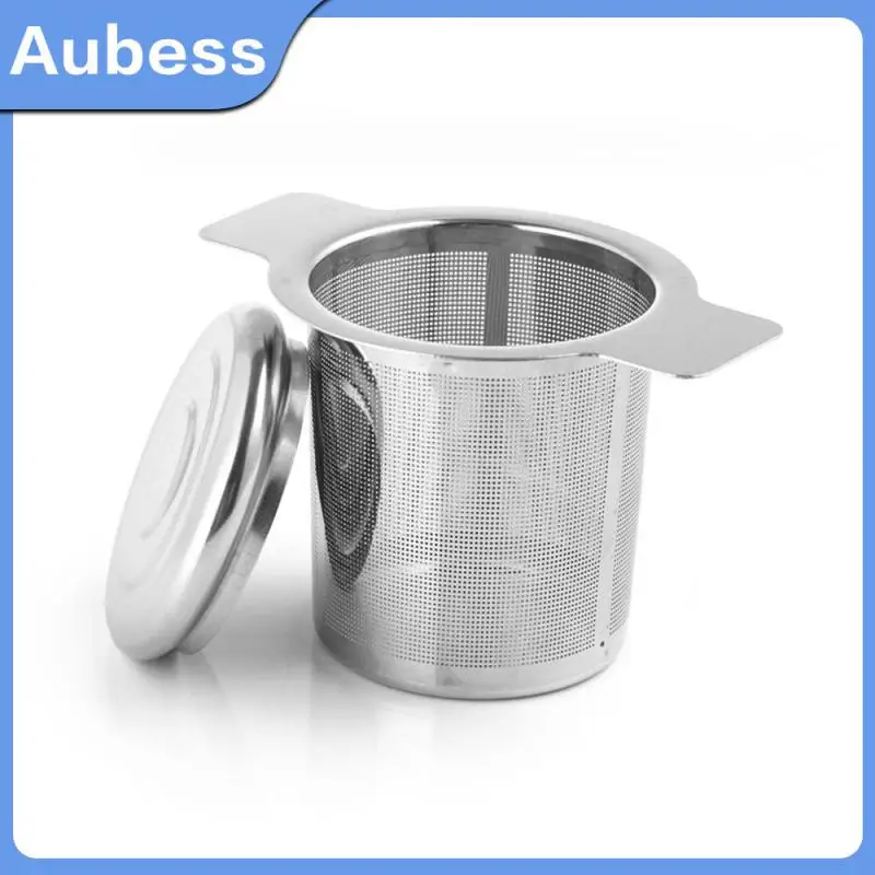 

Teakettle Locking Reusable Mesh Tea Infuser Small Holes Spice Filter Tea Filter Stainless Tea Strainer Kitchen Tool