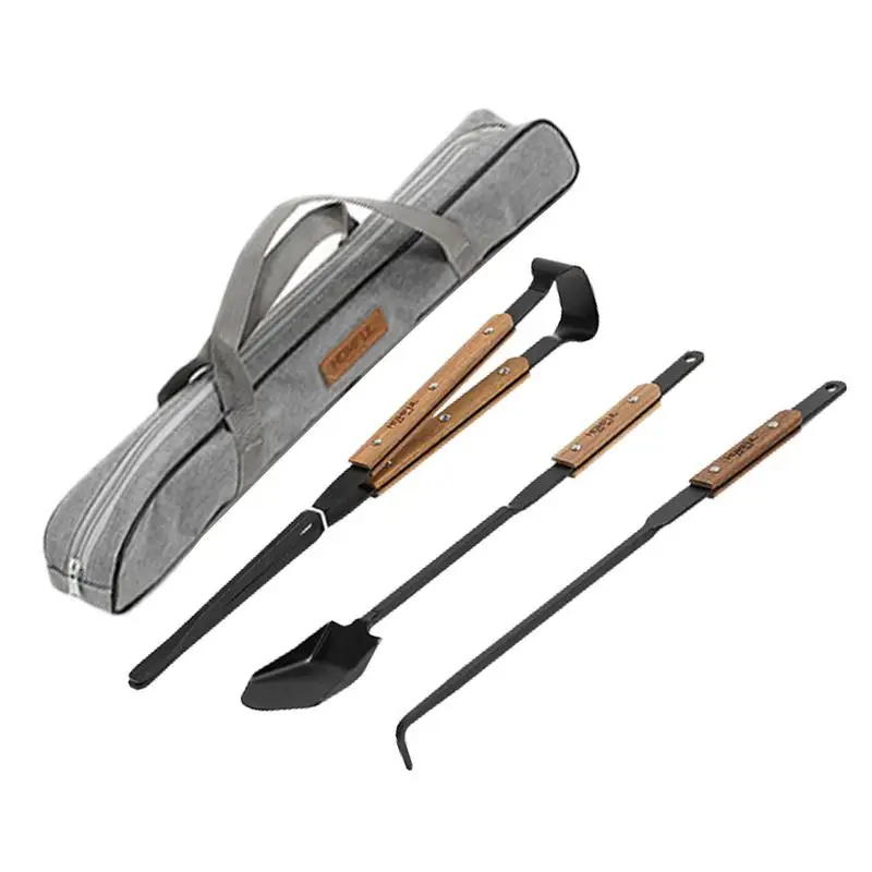 

Heavy Duty Grill Accessories Set Three-Piece Anti-Scalding Barbecue Grilling Utensils Set Perfect Grill Gifts For Men