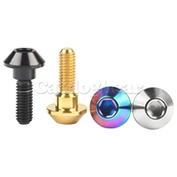 catdogbear m6x 20mm titanium bolt tapered ball conical head for yamaha bicycle motor brakes