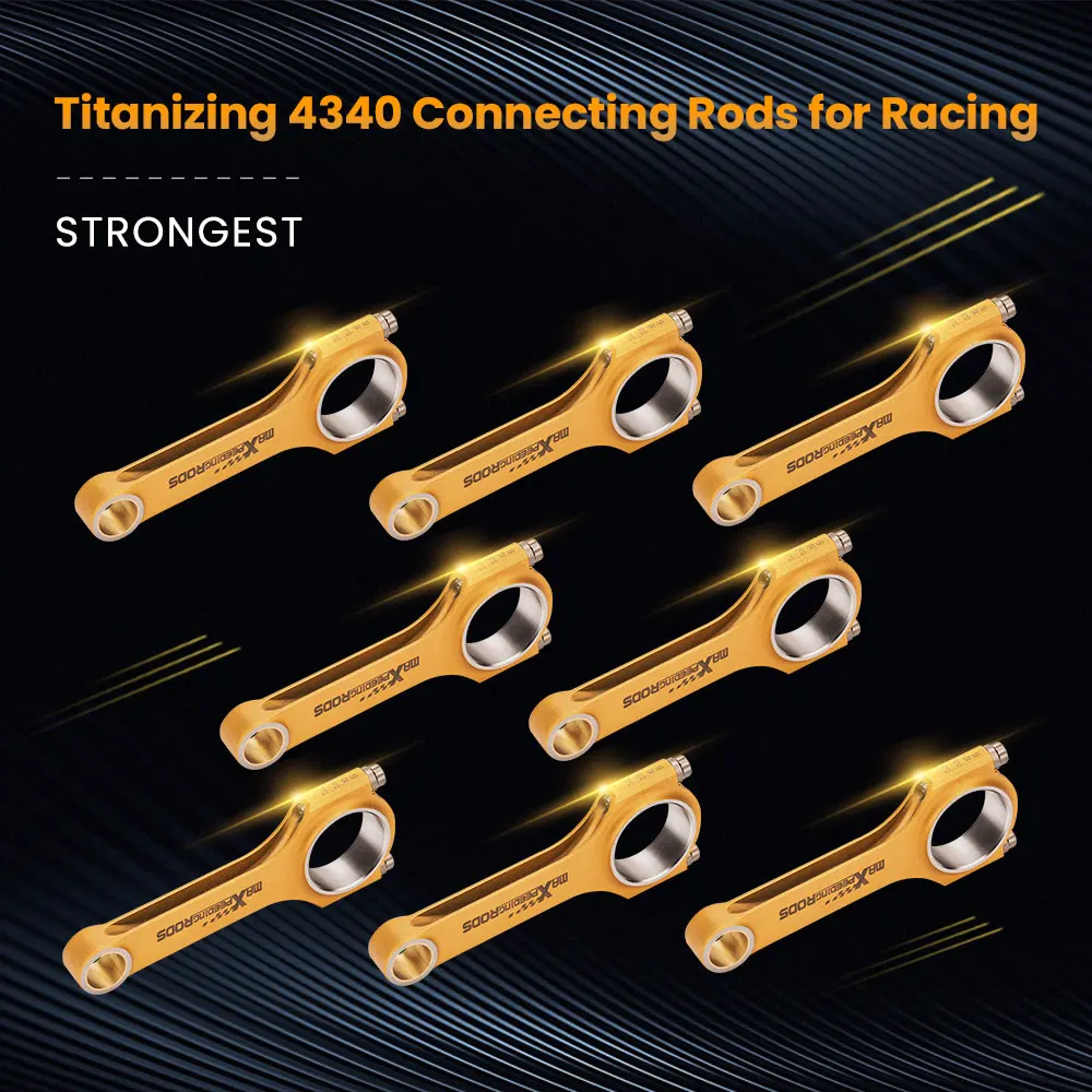 Титанизированные шатуны для Toyota Lexus 1UR 3UR 4 6 5 7 V8 ARP 2000 147 мм титанизирующий H-Beam 4340 EN24