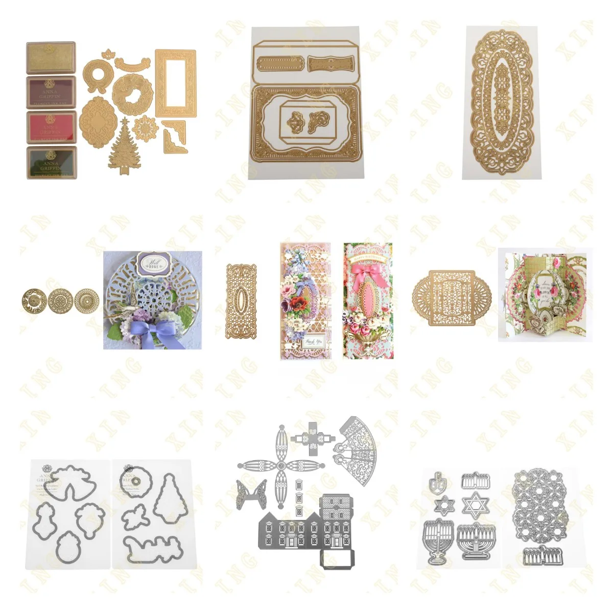 

Lantern Photo Card Easel Icon Emboss Folders Metal Cutting Die Scrapbook Embossed Paper Card Stencils New for 2022 Arrival