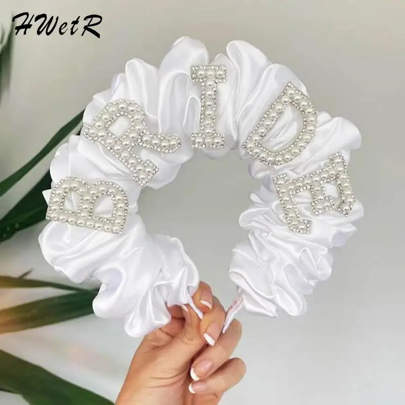 

Bride To Be Pearl Crown Headband Bach Party Bridal Shower Wedding Engagement Rehearsal Dinner Decoration Gift
