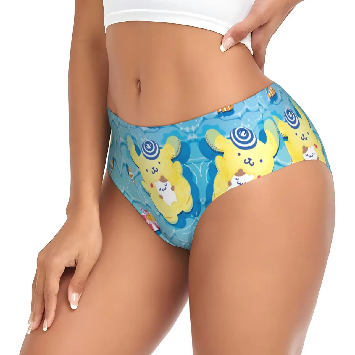 Оригинальные аниме трусики с помпоном пурин новинка нижнее белье женские