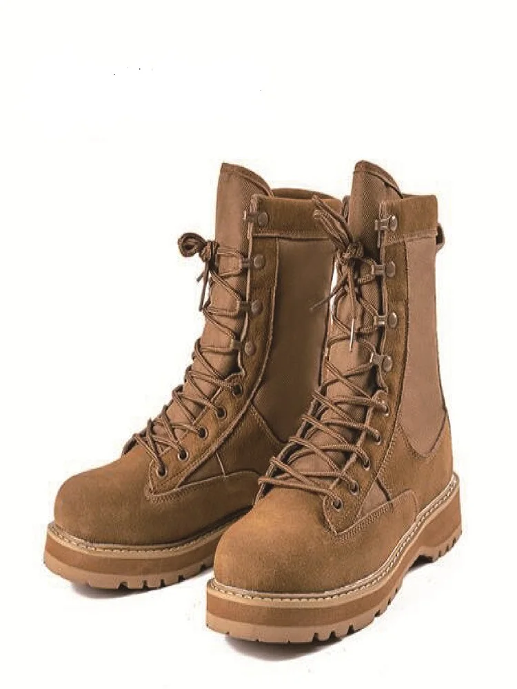 

2023 Military Sand Combat Boots Desert Breathable Autumn And Winter Army Version Mountaineering Special Forces Men