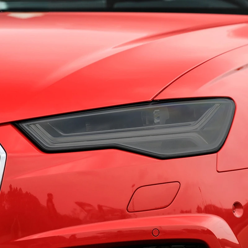 

Car Headlight Protective Film Smoked Black Front Light TPU Sticker For Audi S3 8V S4 B8 B9 S5 S6 C7 C8 S7 S8 TTS Accessories