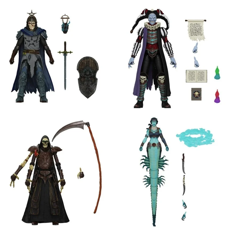 Фото Подлинная шарнирная фигурка Boss Fight Studio 3,75 дюйма Court Of The Dead Series 2, Necro Knight Soul Haver Skeleton №2