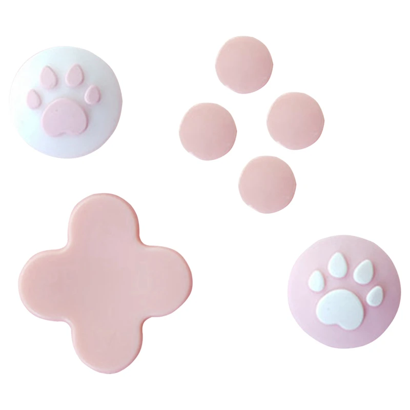 

Чехол-стик для Nintendo Switch, силиконовый, цветной Стик в виде розового кота