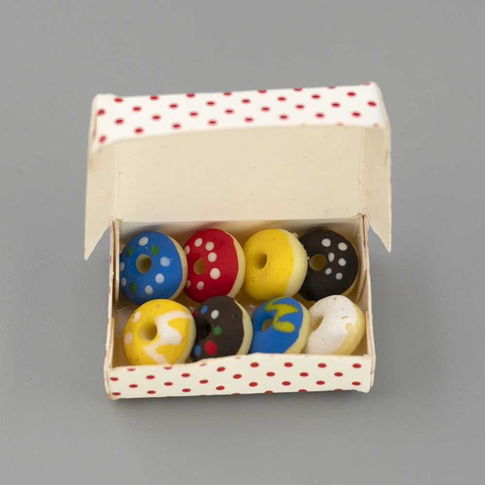 

1/12 миниатюрный кукольный домик, коробка для десертов, имитация мебели, поднос для еды, модель игрушек для мини-украшения, аксессуары для кукольного домика