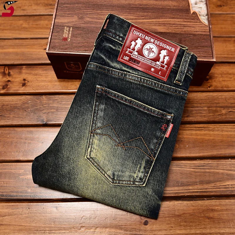 Мужские классические джинсы