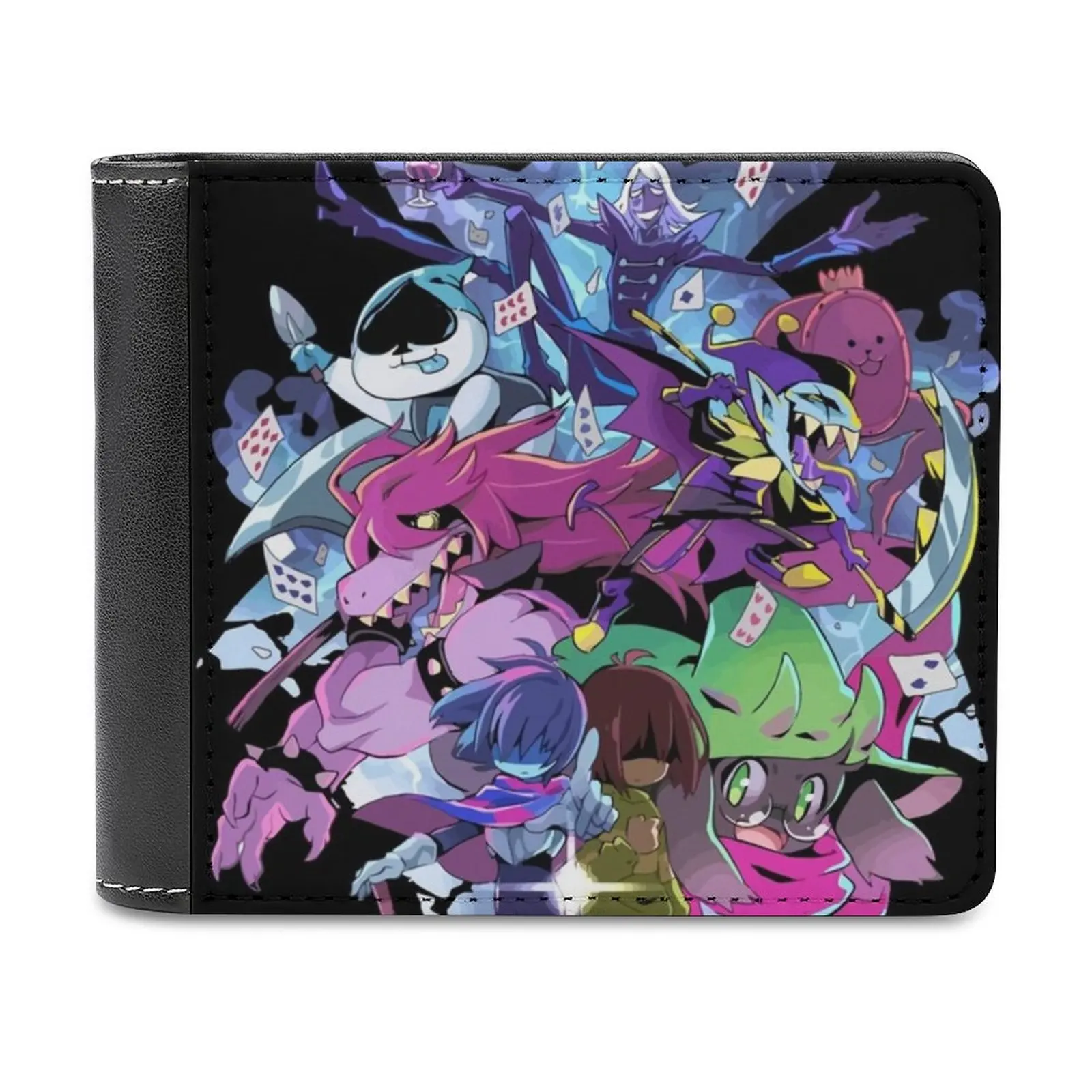 

Кожаные мужские кошельки Deltarune с рисунком приключений, Лидер продаж, новый мужской кошелек, трендовый кошелек для карт, кошелек Deltarune Kris Susie