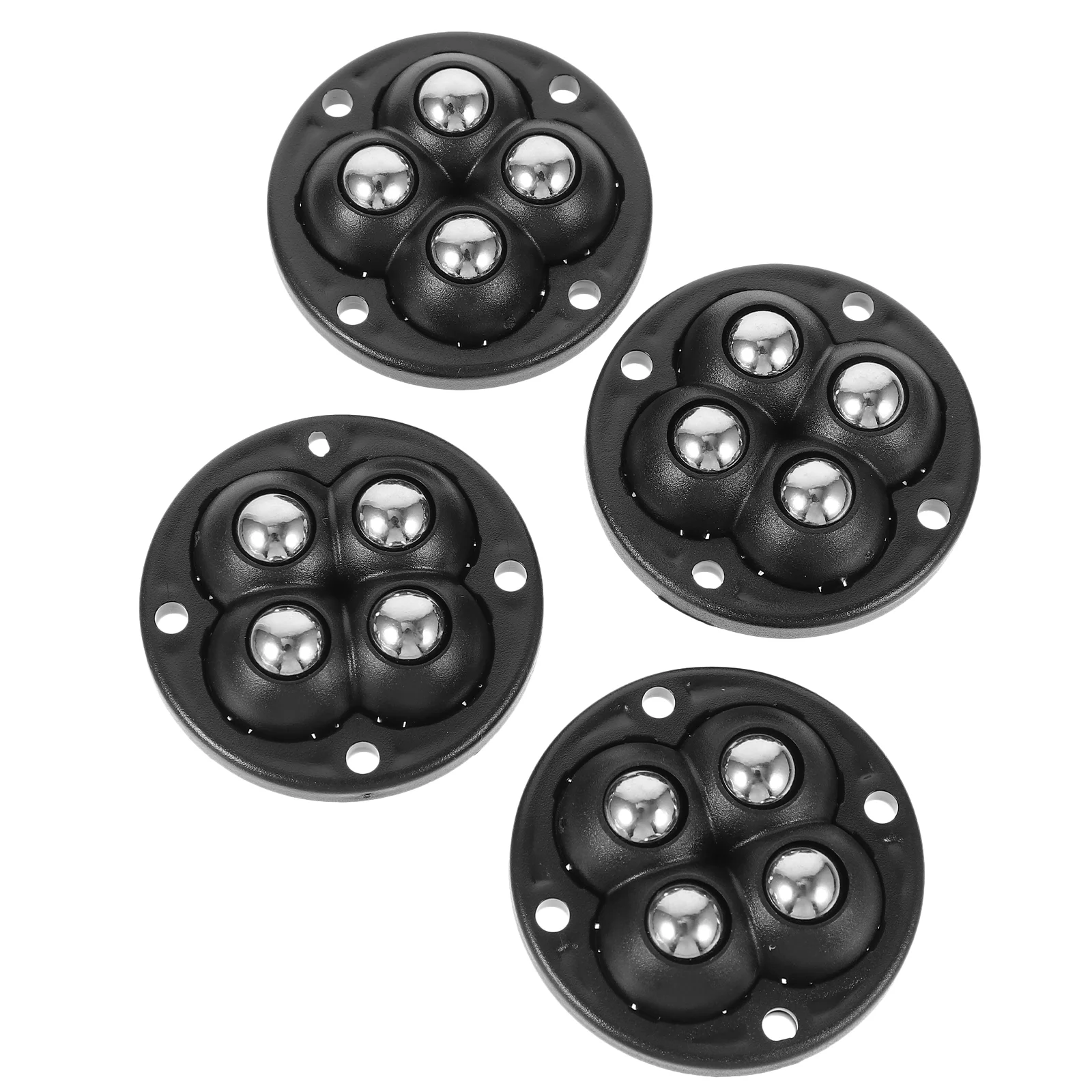 

4 Pcs Ball Pulley Adhesive Swivel Casters Appliances Wheels Kitchen Small Storage Crate Castors Sticky Mini Bin