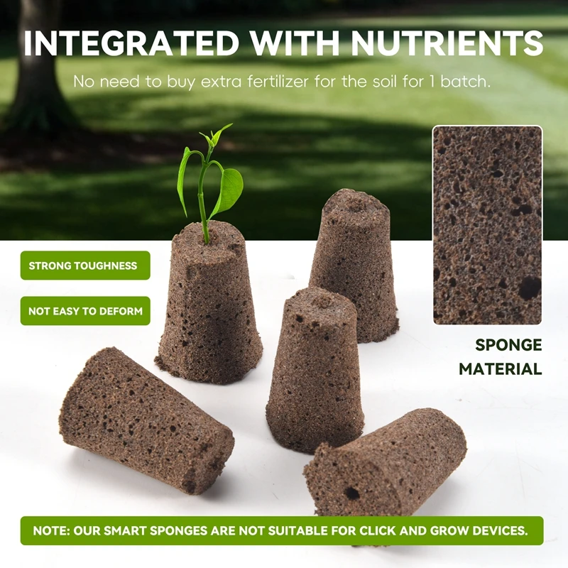 Губки для выращивания растений умная губка с питательными веществами Сменная