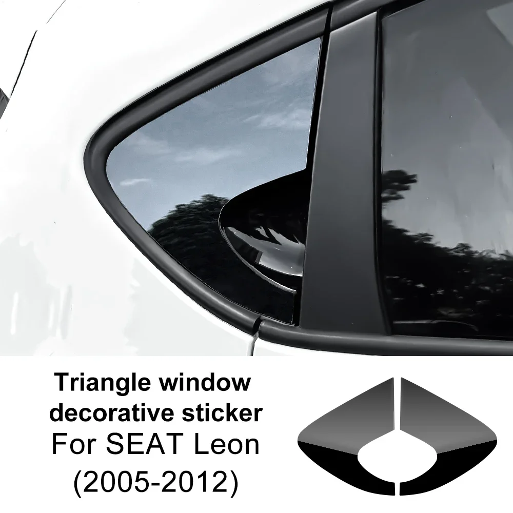 

Наклейка на заднее стекло с треугольником для SEAT Leon MK2 SEAT Altea 2005 2006 2007 2008 2009 2010 2011 2012 Аксессуары для внешней декоративной стеклянной панели автомобиля