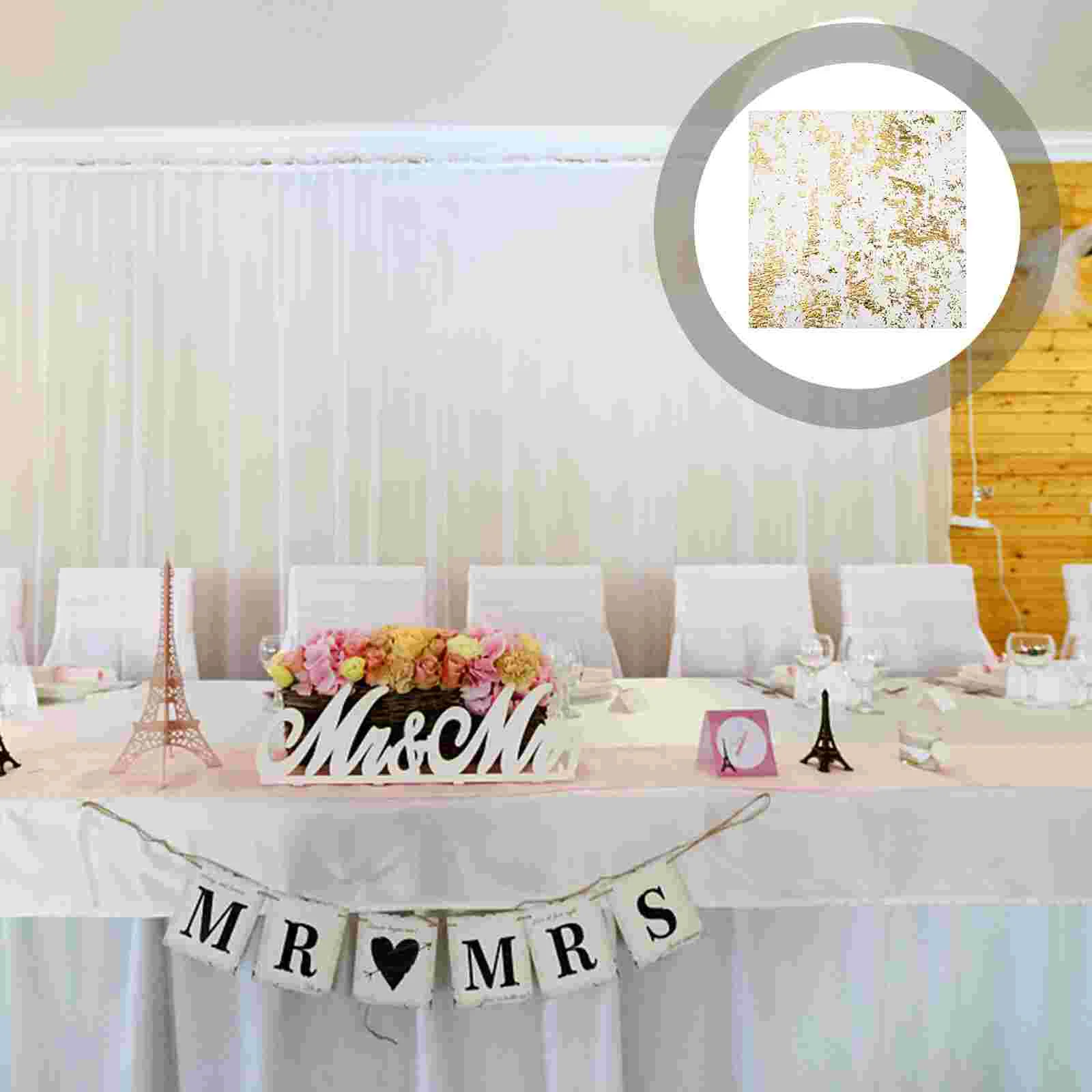 

Table Runner Gold Runners Sequincenterpieces Cover Wedding Glitter Birthday Metallic Mat Decorations Party Thin Mesh Sheer