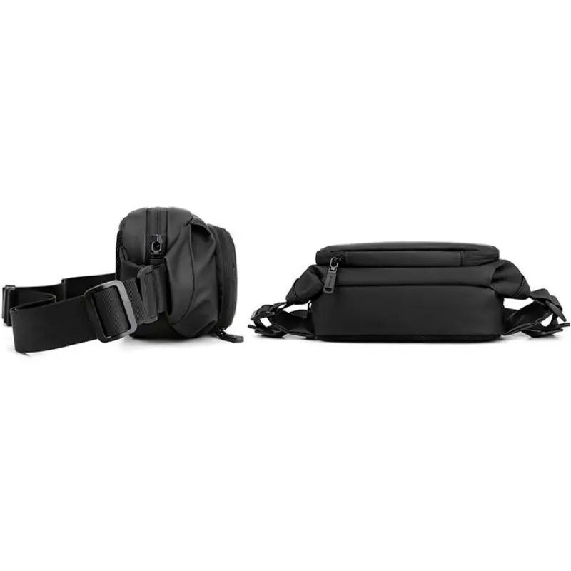 New Men's Chest Bag Simple Waist Bag Outdoor Sports Crossbody Bag Large Capacity Waterproof Waist Bag Phone Pouch Bags for Male