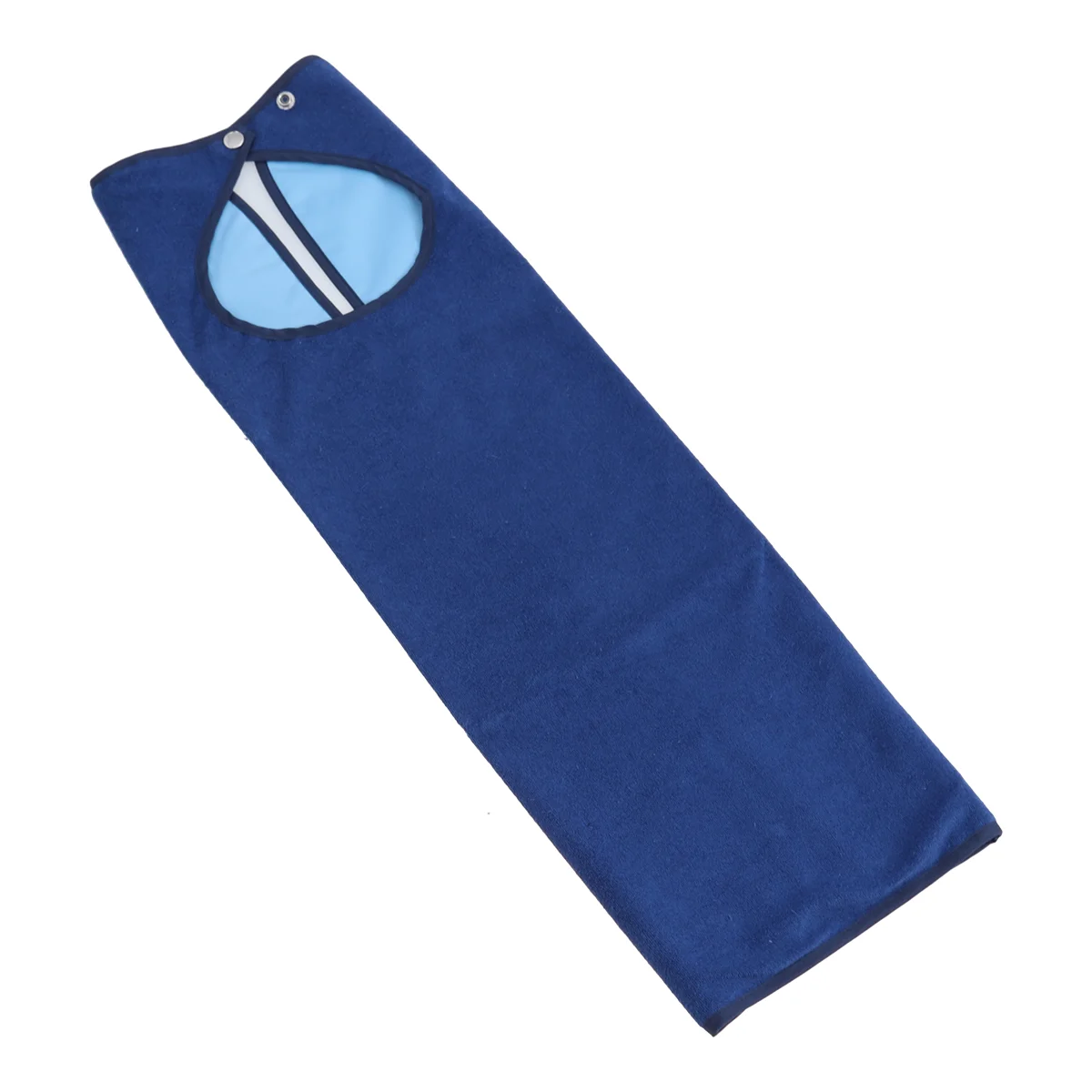 

Однотонный двухслойный водонепроницаемый нагрудник для взрослых, машинная стирка, защита одежды Mealtime (темно-синий)