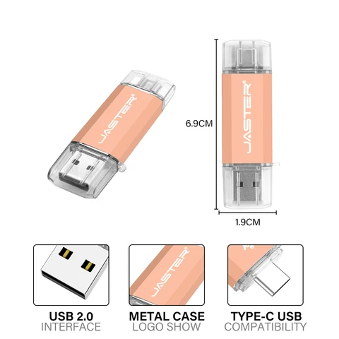 JASTER USB-флешка 128 ГБ  TYPE-C