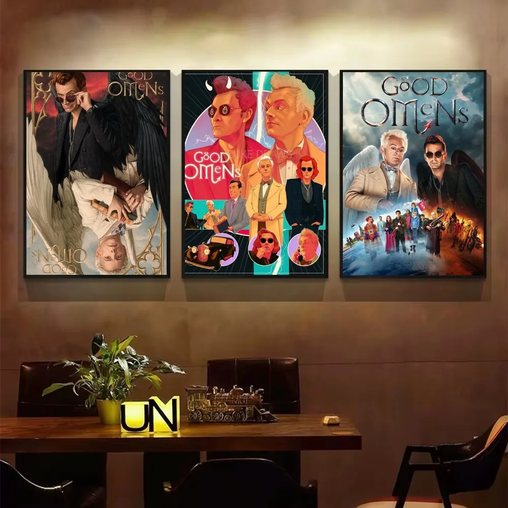 Постер для ТВ-сериала Good O-Omens необычная Наклейка на стену гостиной бара винтажная