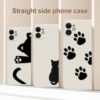 cat silhouette phone case for xiaomi redmi note 10s 10 pro max 11 pro plus cover funda for redmi 10t 11t pro 10a soft phone case