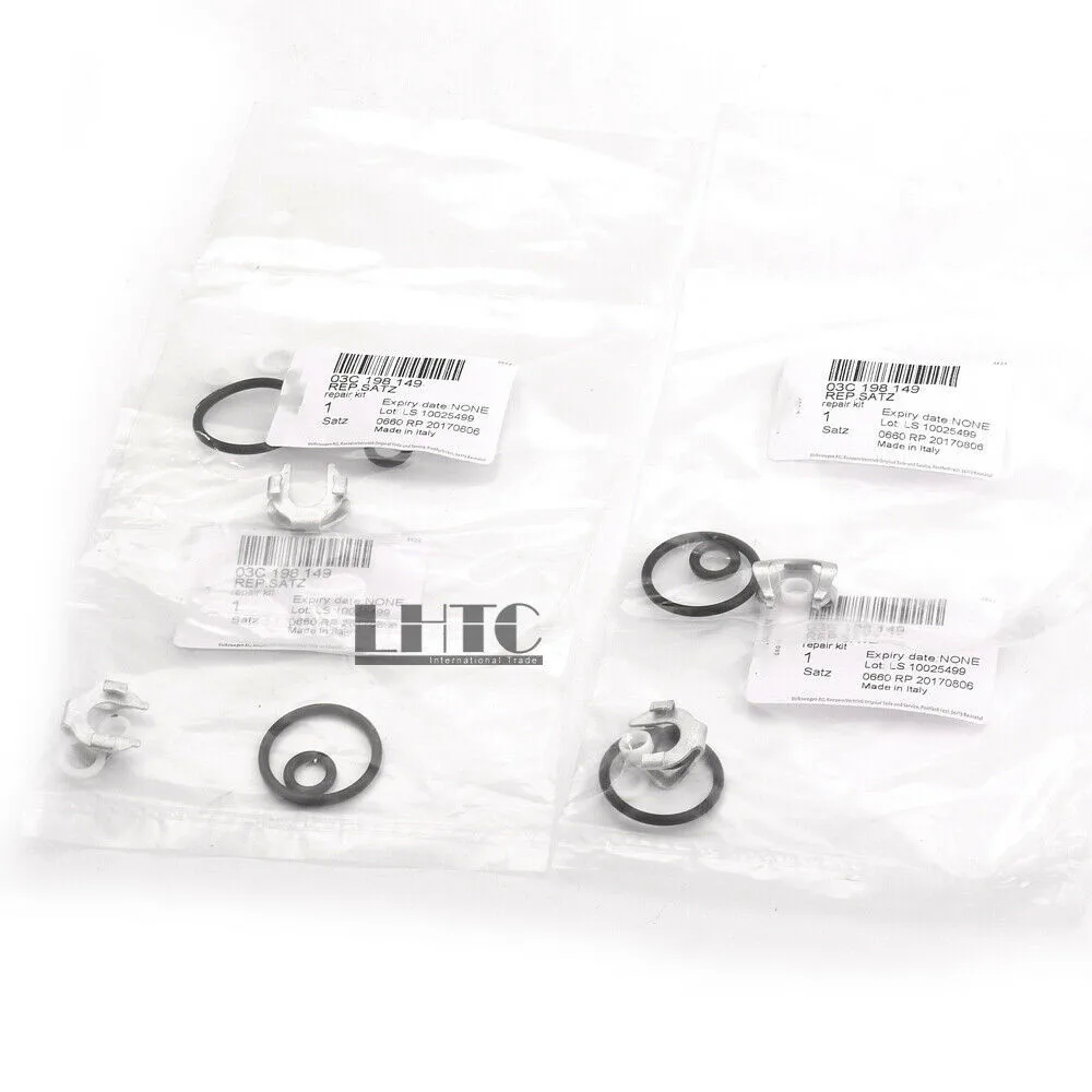 

4x OEM топливные форсунки, ремонтный комплект уплотнительных колец для VW Golf Audi A3 1.4TFSI 03C 198149