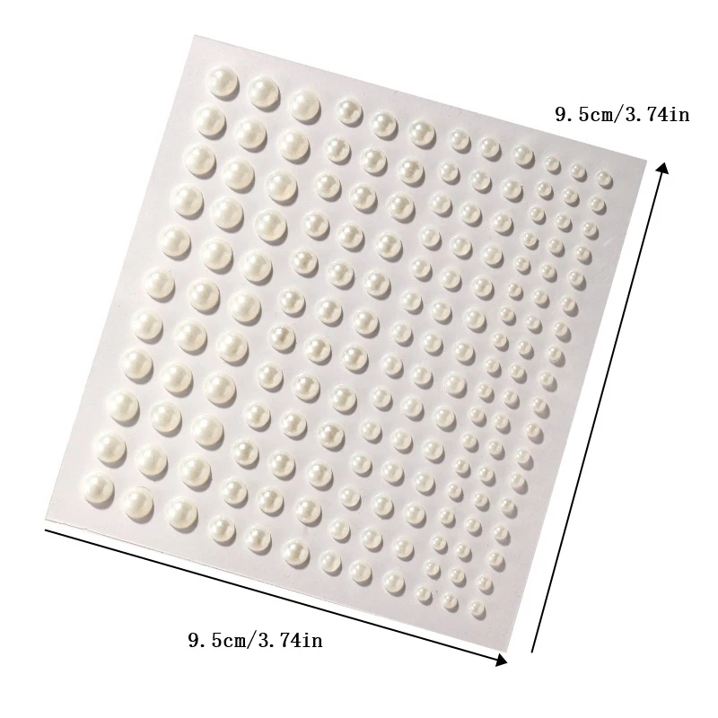 Diy Белая жемчужная паста 3D украшения для лица тени век наклейки самоклеящиеся