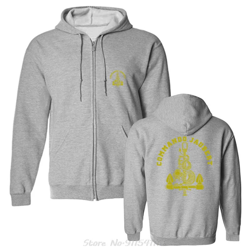 Французский спецназ Frogmen UDT Commando Marine Jaubert Мужская толстовка с капюшоном