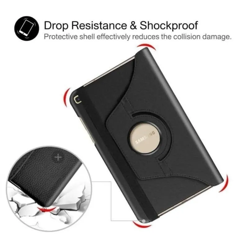 Кожаный чехол для Samsung Galaxy Tab A9 Plus 11 дюймов с возможностью вращения на 360 градусов