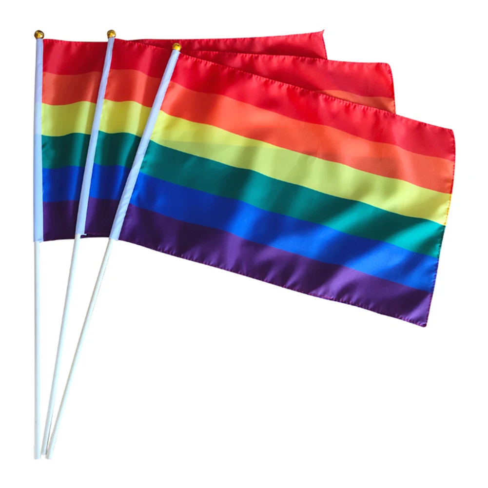 

Pride Flags Rainbow Gay Banner Celebration Philadelphia Philly LGBT Gay Pride Rainbow Flag Outdoor LGBT Parades Party Decor