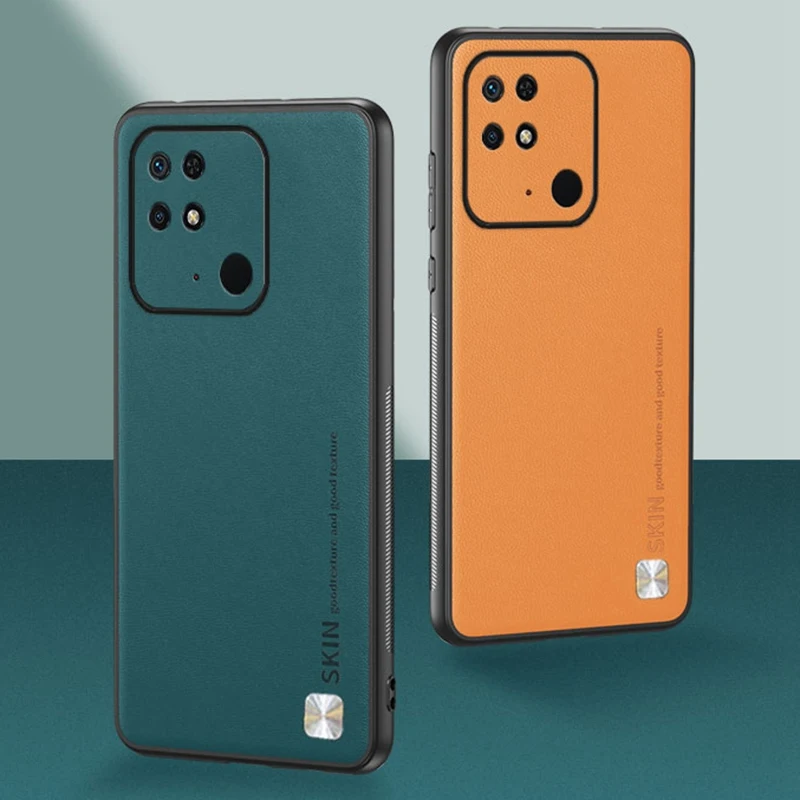 Роскошный чехол из искусственной кожи для Xiaomi Redmi 10 10A 10C A C матовый силиконовый