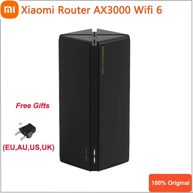 New Xiaomi Router AX3000 Wifi 6 Mesh 3000Mbps 5 Core Gigabit 2.4G 5.0G Dual-Band Repeater 4 High Gain Antennas PPPOE |
